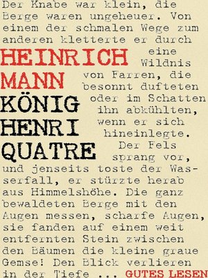 cover image of König Henri Quatre--Gesamtausgabe
